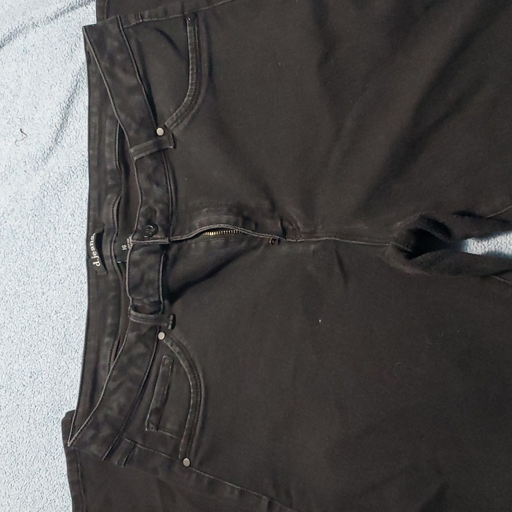 D.jeans Size 16 Black Skinny Jeans